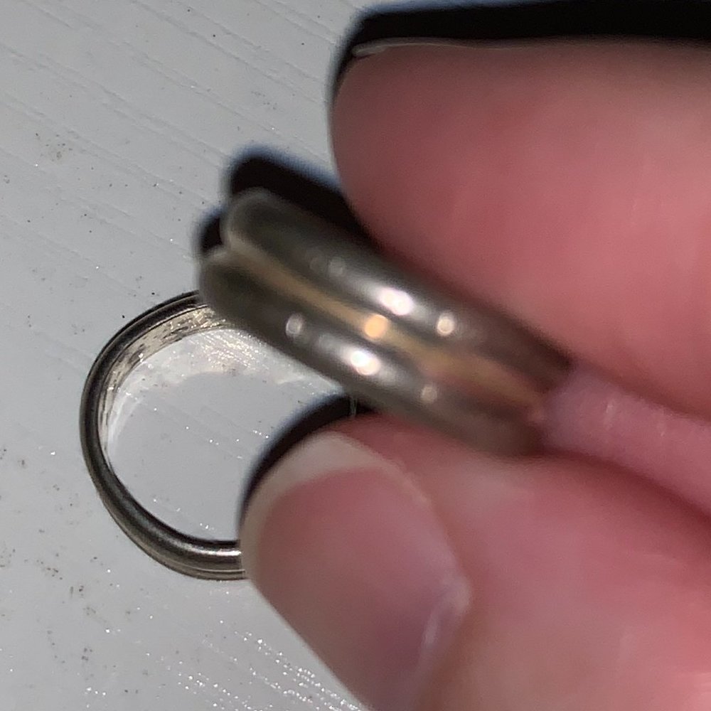 3/4 5mm Sterling Silver Double Band Style Ring